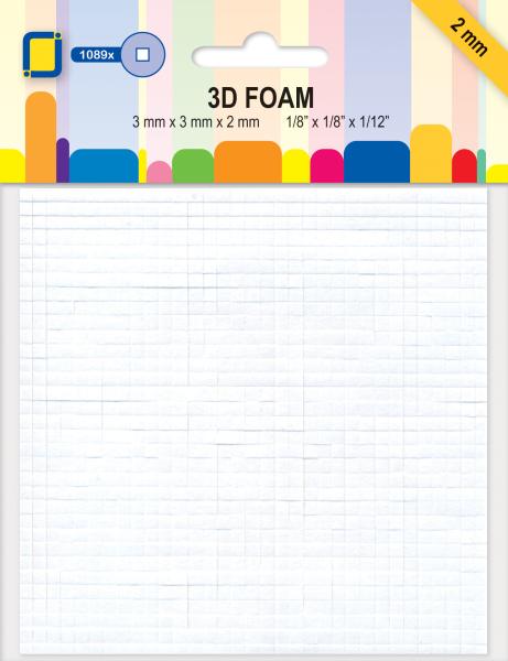 JEJE Produkt 3D Foam Squares Mini 3x3x2mm  - 3D Klebepads (3.3096)