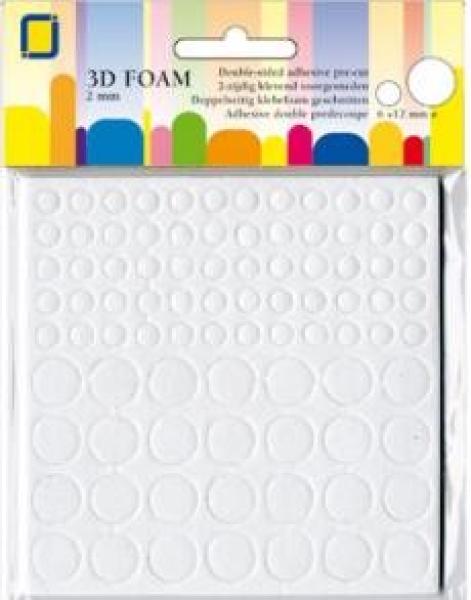 JEJE Produkt 3D Foam Round 6 mm & 2 mm x 2 mm - 3D Klebepad