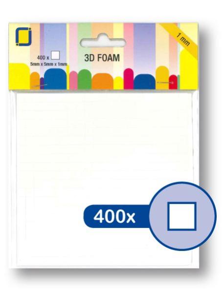 JEJE Produkt 3D Foam 5 mm x 5 mm x 1 mm  - 3D Klebepads (3.3110)