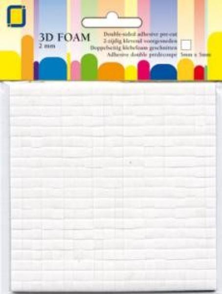 JEJE Produkt 3D Foam 5 mm x 5 mm x 1 mm  - 3D Klebepads (3.3110)
