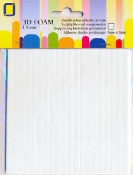 JEJE Produkt 3D Foam 5 mm x 5 mm x 1,5 mm  - 3D Klebepads (3.3115)