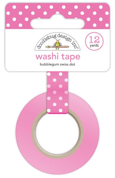 Doodlebug Design Bubblegum Swiss Dot Washi Tape 