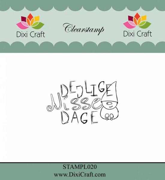 Dixi Craft "Danish Text 3" Stempelset - Clear Stamp-Set