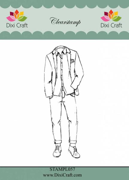 Dixi Craft "Boys Outfit" Stempelset - Clear Stamp-Set