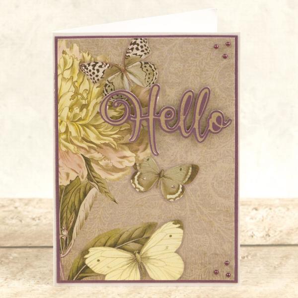 Couture Creations Cut, Foil & Emboss Die "Hello"