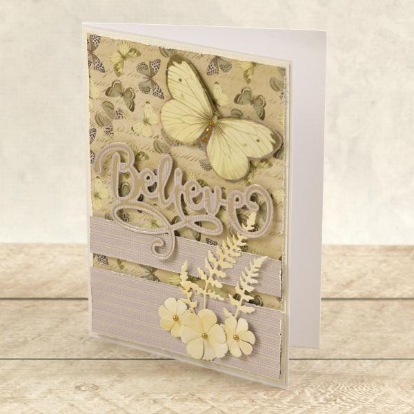 Couture Creations Cut, Foil & Emboss Die "Believe"