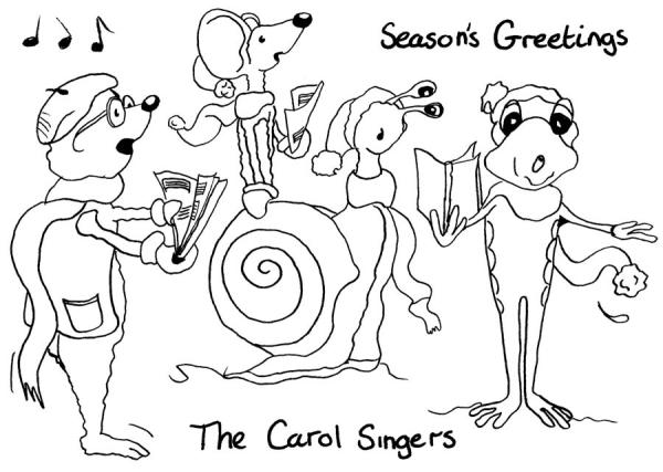 The Card Hut The Carol Singers  Clear Stamps / Chor Stempelset 