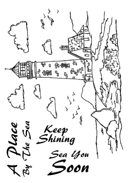 The Card Hut Lighthouse  Clear Stamps / Leuchtturm Stempelset 