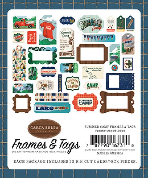 Carta Bella "Summer Camp" Frames & Tags