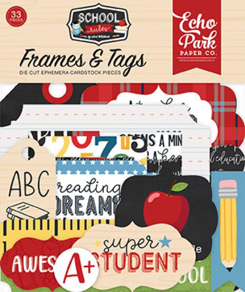 Echo Park "School Rules" Frames & Tags