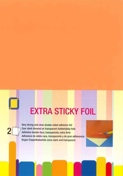JEJE Produkt Self-adhesive Foil Extra Sticky A4 2 Sheets - Klebeblätter 3.3170 