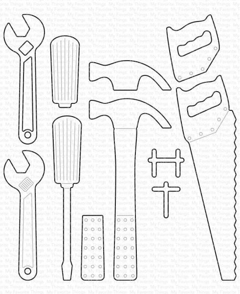 My Favorite Things Die-namics "Tool Time - Werkzeug" | Stanzschablone | Stanze | Craft Die
