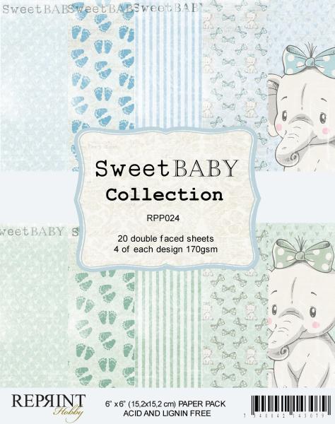 Reprint Sweet Baby Blue 6x6 Inch Paper Pack