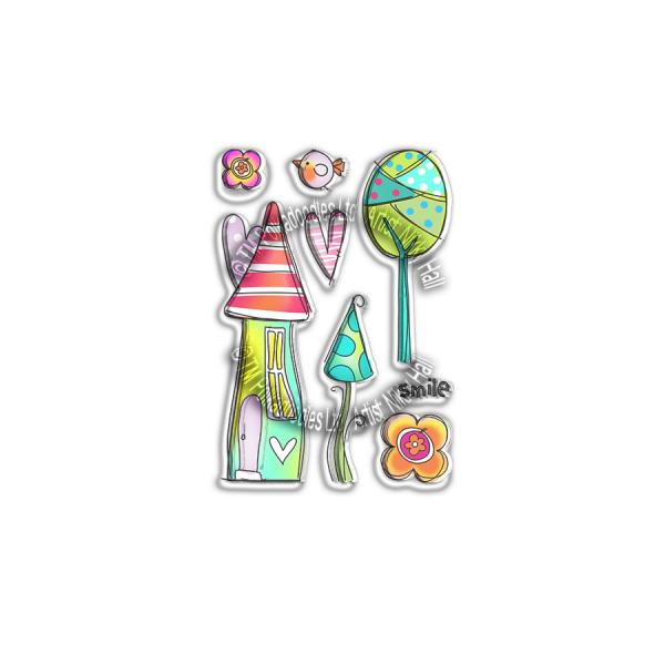 Polkadoodles Stempel "Sweet Smile" Clear Stamp-Set