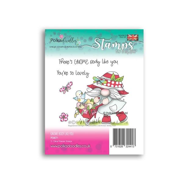 Polkadoodles Stempel "There's Gnome Body Like You" Clear Stamp-Set
