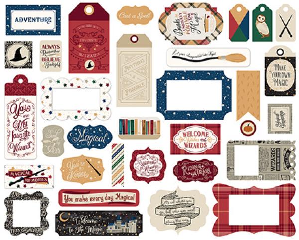 Echo Park "Witches & Wizards" Frames & Tags
