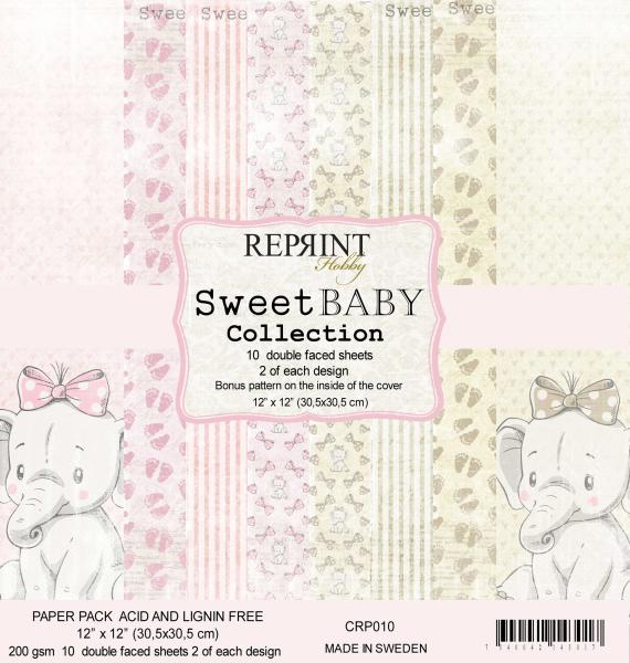 Reprint Sweet Baby Pink 12x12 Inch Paper Pack 