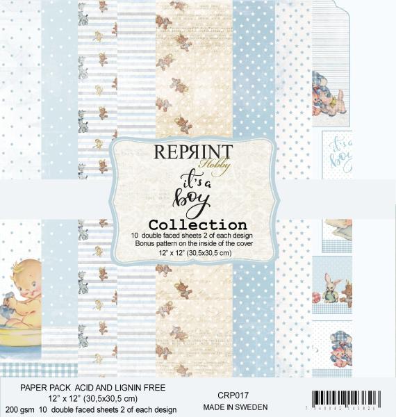 Reprint It´s a Boy Collection 12x12 Inch Paper Pack 