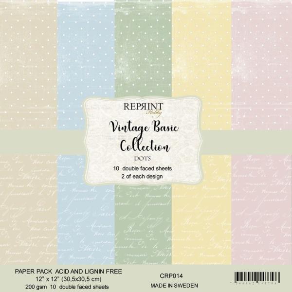 Reprint Dots 12x12 Inch Paper Pack 