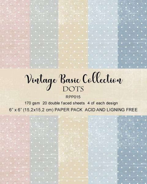 Reprint Dots Basic 6x6 Inch Paper Pack