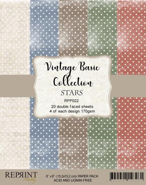 Reprint Basic Stars 6x6 Inch Paper Pack