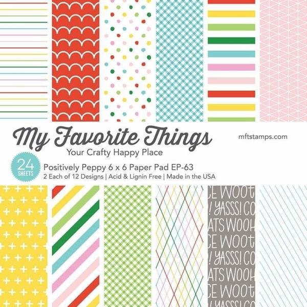 My Favorite Things Positively Peppy 6x6 Inch Paper Pad