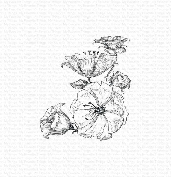 My Favorite Things "Floral Fantasy " Cling Stamp