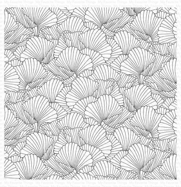 My Favorite Things "Coral Flair" 6x6" Background Cling Stamp