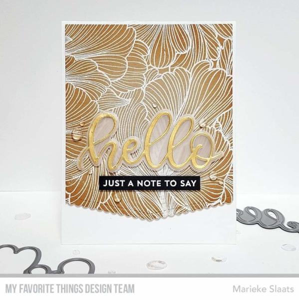 My Favorite Things "Floating Petals" 6x6" Background Cling Stamp