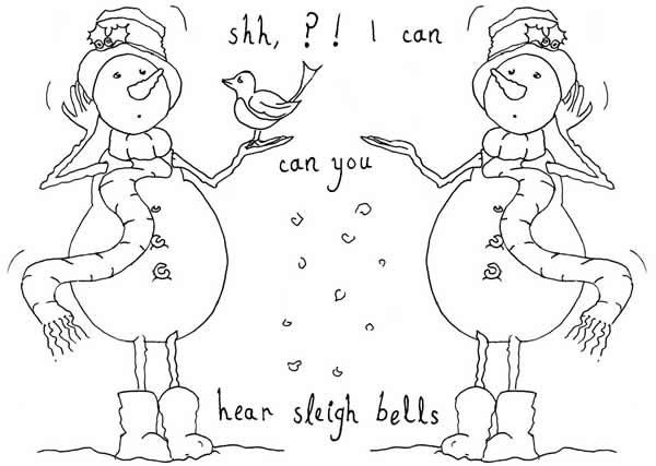 The Card Hut Snowboots: Shh, I Hear Sleigh Bells  Clear Stamps /  Stempelset 