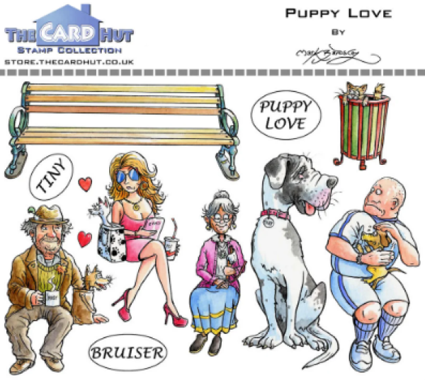 The Card Hut Puppy Love  Clear Stamps /  Stempelset 