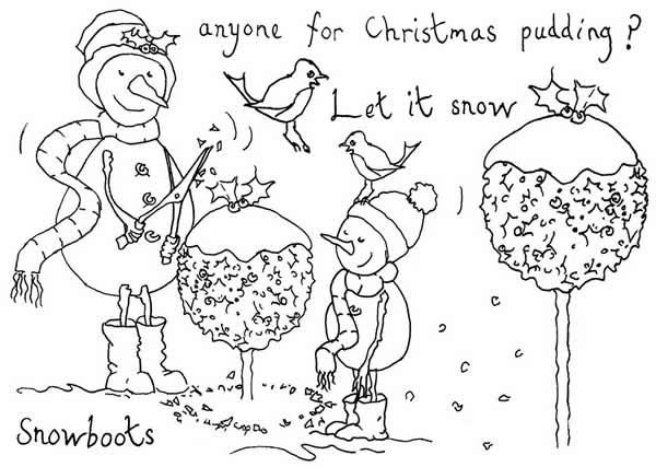 The Card Hut Snowboots: Anyone For Christmas Pudding  Clear Stamps /  Stempelset 
