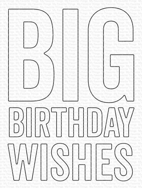 My Favorite Things Big Birthday Wishes Die-namics  | Stanzschablone | Stanze | Craft Die