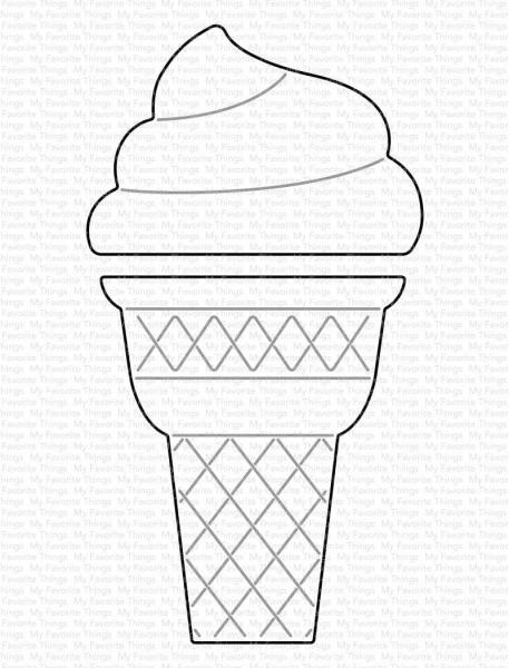 My Favorite Things Die-namics "Ice Cream Cone" | Stanzschablone | Stanze | Craft Die
