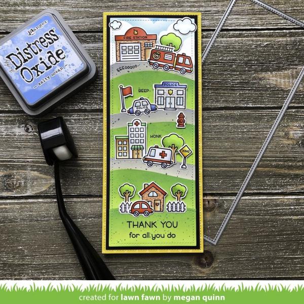 Lawn Fawn Stempelset "Village Heroes" Clear Stamp