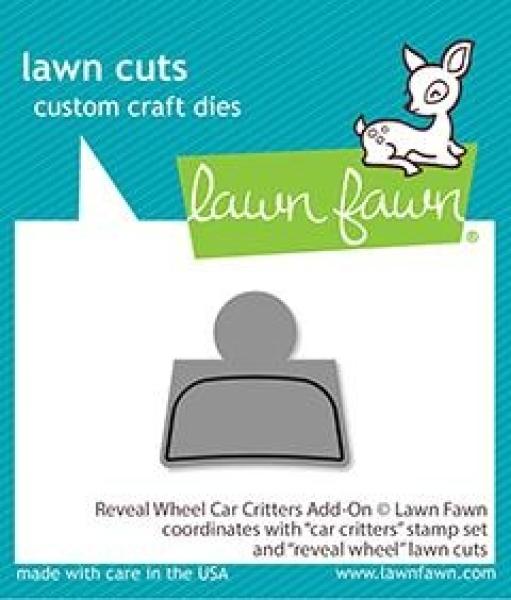 Lawn Fawn Craft Die - Reveal Wheel Car Critters Add-on Die