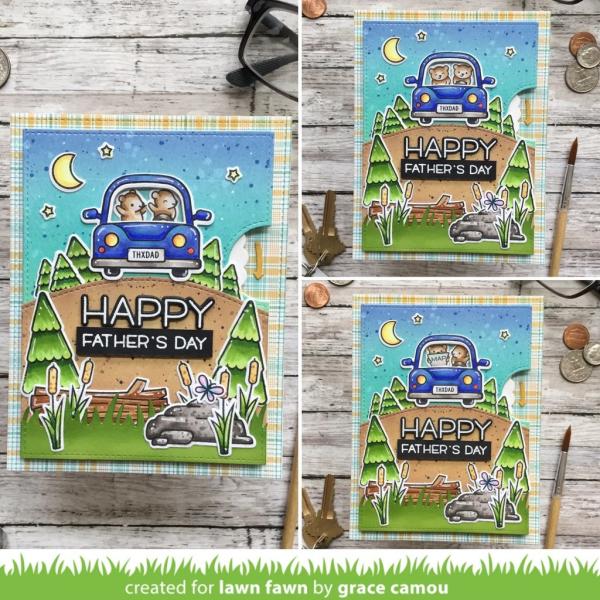 Lawn Fawn Craft Die - Reveal Wheel Car Critters Add-on Die