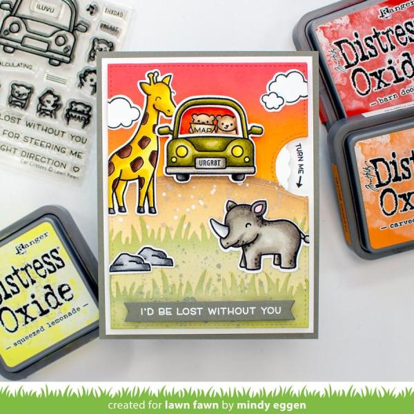 Lawn Fawn Craft Die - Reveal Wheel Car Critters Add-on Die