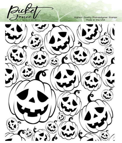 Picket Fence Studios Jack-O-Lanterns Clear Stamps