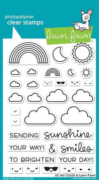 Lawn Fawn Stempelset "All the Clouds" Clear Stamp