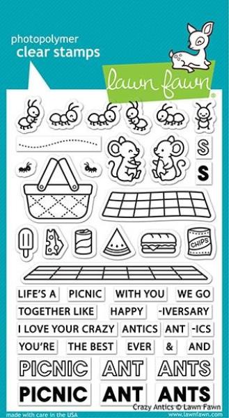 Lawn Fawn Stempelset "Crazy Antics" Clear Stamp