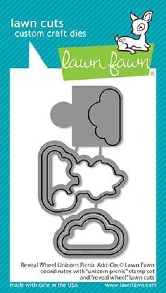Lawn Fawn Craft Die - Reveal Wheel Unicorn Picnic Add-on Die