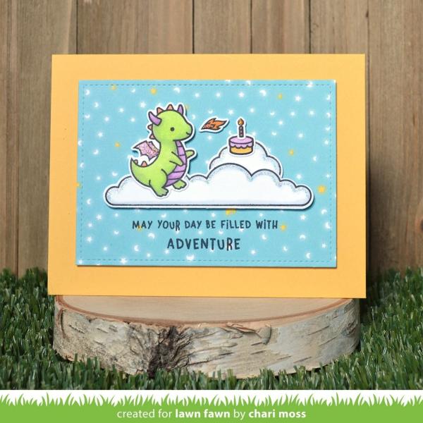 Lawn Fawn Stempelset "Little Dragon" Clear Stamp
