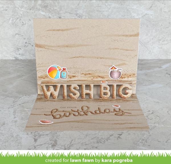 Lawn Fawn Craft Dies - Scripty Birthday