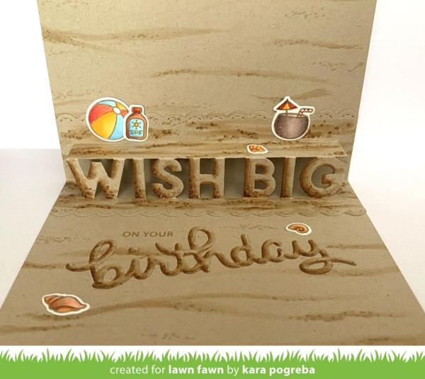 Lawn Fawn Craft Dies - Pop-Up Wish Big