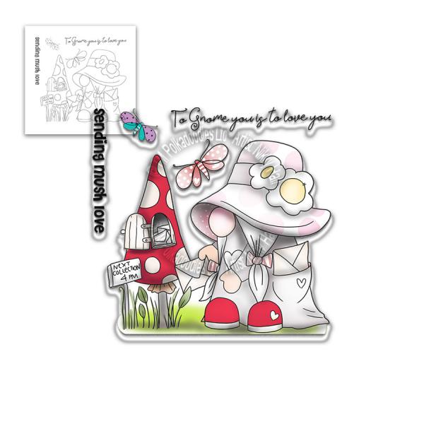 Polkadoodles Stempel "To Gnome is to Love You" Clear Stamp-Set