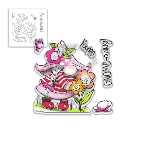 Polkadoodles Stempel "You're Gnome-azing" Clear Stamp-Set