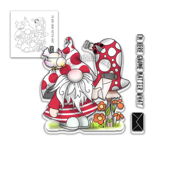 Polkadoodles Stempel "Gnome Matter What" Clear Stamp-Set