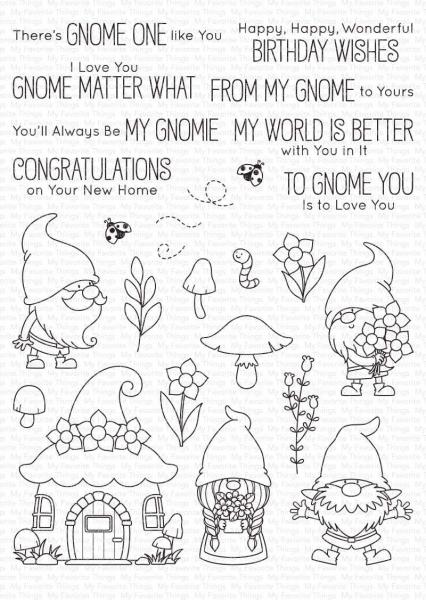 My Favorite Things Stempelset "Hanging with My Gnomies" Clear Stamp Set