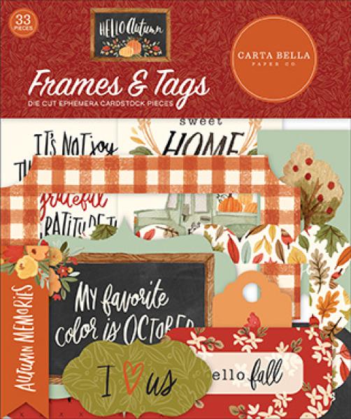 Carta Bella "Hello Autumn" Frames & Tags